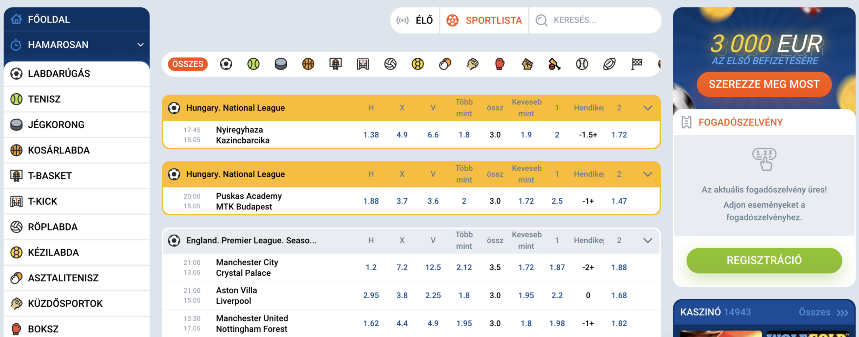 Mostbet sportfogadás áttekintése